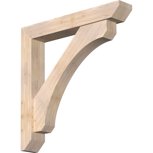 Ekena Millwork Legacy Slat Smooth Bracket w/ Offset Brace, Douglas Fir, 7 1/2"W x 48"D x 48"H BKT0806X48X48LEC06SDF - main